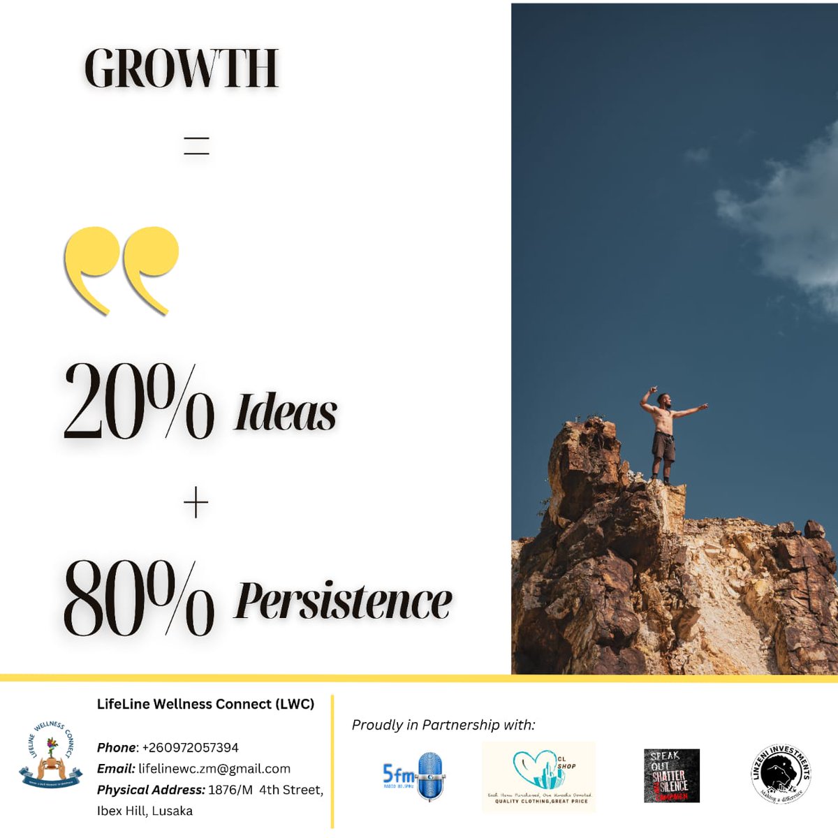 Lifeline Wellness Connect (@lifelinewc_zm) on Twitter photo ๐โ
๐ฆ๐๐ฎ๐ฟ๐ ๐ ๐ผ๐๐ถ๐ป๐ด: ๐๐ฑ๐ฒ๐ฎ๐ ๐๐ผ๐ป'๐ ๐ช๐ผ๐ฟ๐ธ ๐จ๐ป๐น๐ฒ๐๐ ๐ฌ๐ผ๐ ๐๐ผ
They say learning is ๐ด๐ฌ% ๐ฝ๐ฒ๐ฟ๐๐ถ๐๐๐ฒ๐ป๐ฐ๐ฒ & ๐ฎ๐ฌ% ๐ถ๐ฑ๐ฒ๐ฎ๐. That means you grow more by doing, trying, failing, and adjusting than by just sitting and thinking.
#TakeAction #StartNow ๐โ
๐ฆ๐๐ฎ๐ฟ๐ ๐ ๐ผ๐๐ถ๐ป๐ด: ๐๐ฑ๐ฒ๐ฎ๐ ๐๐ผ๐ป'๐ ๐ช๐ผ๐ฟ๐ธ ๐จ๐ป๐น๐ฒ๐๐ ๐ฌ๐ผ๐ ๐๐ผ
They say learning is ๐ด๐ฌ% ๐ฝ๐ฒ๐ฟ๐๐ถ๐๐๐ฒ๐ป๐ฐ๐ฒ & ๐ฎ๐ฌ% ๐ถ๐ฑ๐ฒ๐ฎ๐. That means you grow more by doing, trying, failing, and adjusting than by just sitting and thinking.
#TakeAction #StartNow