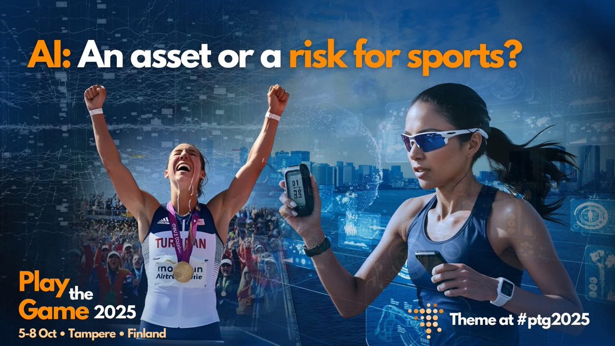 🤖 Is AI a game-changer or a threat to sport?
From athlete surveillance to data ownership, AI brings both promise and peril.

🔍 Who controls the data?
🔍 Can AI fight corruption - or fuel it?

📢 Submit your abstract to Play The Game 2025 by 15 May!
👉playthegame.org/conferences/pl…