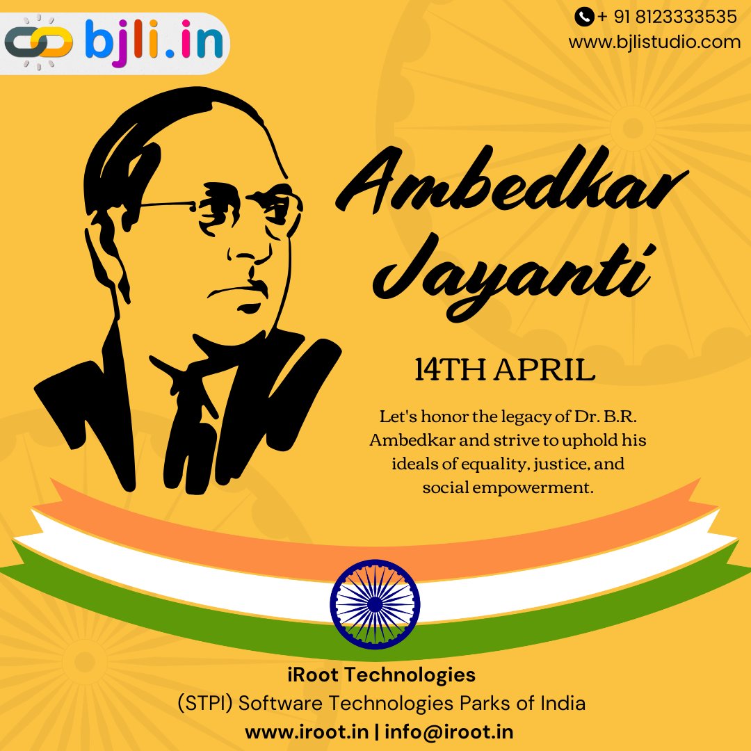 BjliStudio's tweet photo. Empower your brand this #AmbedkarJayanti ✊
Smart vCards &amp; link tools by @BjliStudio  → [https://t.co/Wv9a8EPICz]
#DigitalEmpowerment #AmbedkarJayanti #LinkInBio #BjliStudio #NotifyStudio #WebDataStudio #UptimeStudio #PusherStudio #TeamStudio #iRootTechnologies https://t.co/97MKrh1jez