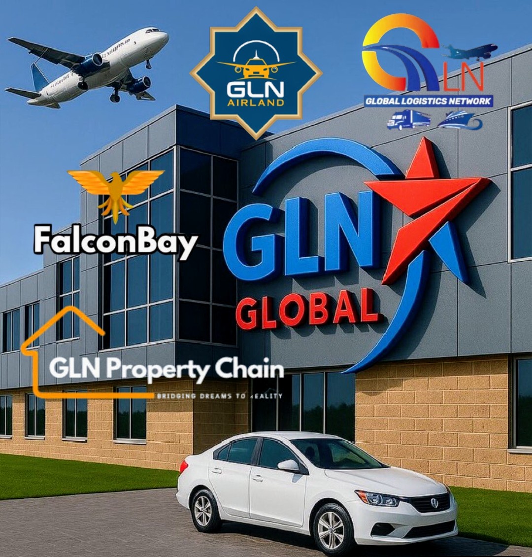 GLNs Global – Shaping the future of logistics and investment worldwide! 

With our leading member companies: 

**Global Logistics Network (GLNs)**

**GLN AirLand Network** 

**GLN Property Chain**

**Falcon Bay (FBay)**

Join GLNs Global to soar globally!