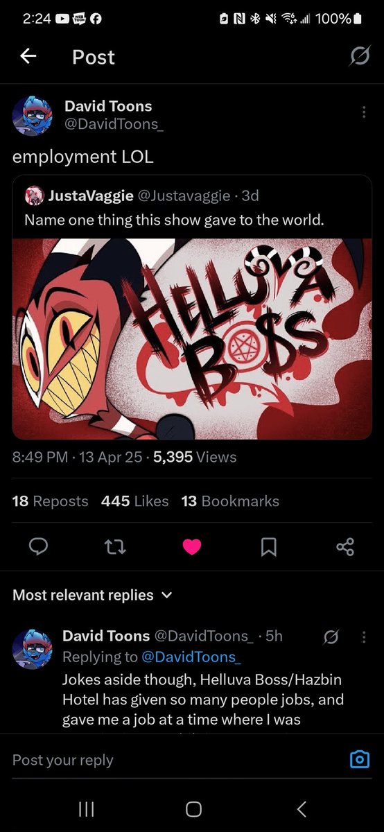 The only acceptable thing to come out of it lolll 😭 (i like some of the music and animation....)