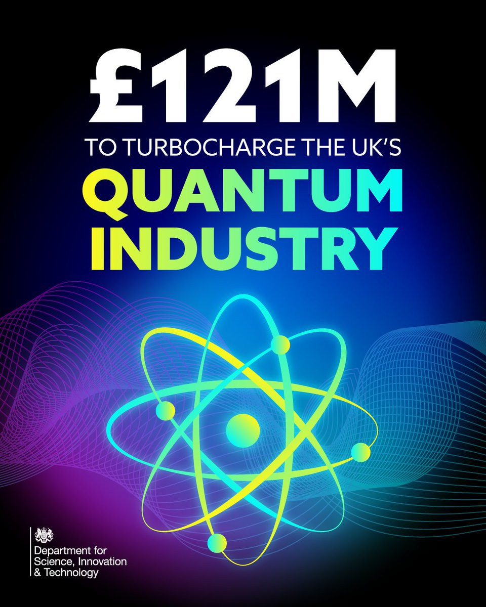This World Quantum Day we're allocating £121 million to the UK’s industry.

👨‍💻Providing more support for quantum computing, networking and sensing

🇬🇧Boosting investment in our National Quantum Computing Centre

✅Enabling the Quantum Software Lab to continue its vital work