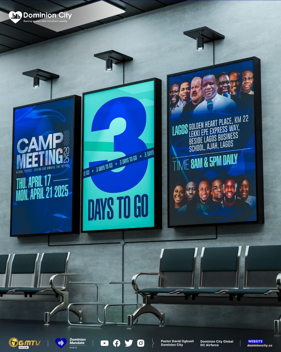 Lagos, are you readyyy?! 

Camp Meeting 2025 is not just an event, it’s a MOVE!

Clear your schedule, call your tribe, something HEAVENLY is about to break out!

#dccampmeeting2025