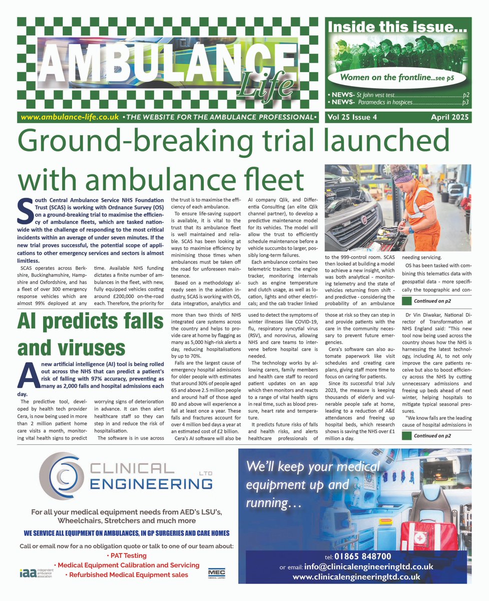 Ambulance Life (@amblifenews) on Twitter photo Download your latest issue of Ambulance Life here bit.ly/AMBLife-April25 inside...Paramedics in hospices, <a href="/stjohnambulance/">St John Ambulance England</a> vest test, <a href="/WelshAmbulance/">Welsh Ambulance</a> service rolls out World first for diagnostic imaging of prostate cancer, NEAS delivers trauma training program + more Download your latest issue of Ambulance Life here bit.ly/AMBLife-April25 inside...Paramedics in hospices, <a href="/stjohnambulance/">St John Ambulance England</a> vest test, <a href="/WelshAmbulance/">Welsh Ambulance</a> service rolls out World first for diagnostic imaging of prostate cancer, NEAS delivers trauma training program + more