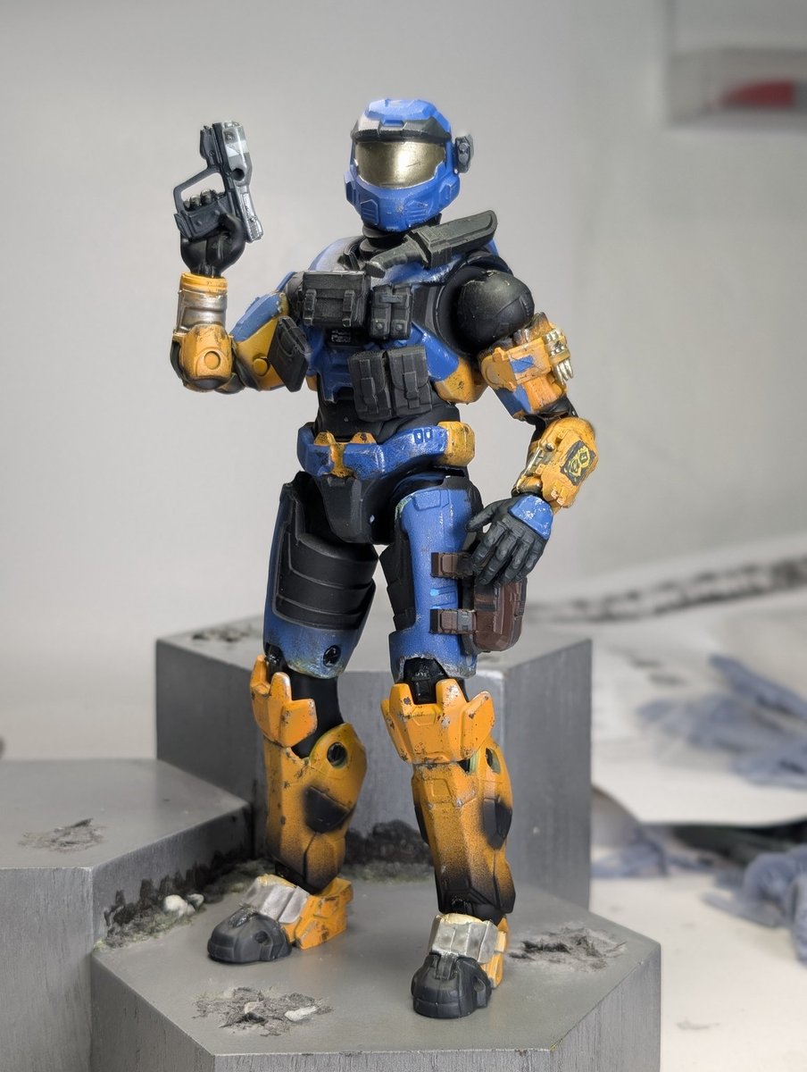 HOIDA247's tweet image. Finished another Mk V [B] for someone on Etsy.

Printed parts and painting done by me. 

#Halo #HaloSpotlight #HaloCommunity #Haloreach