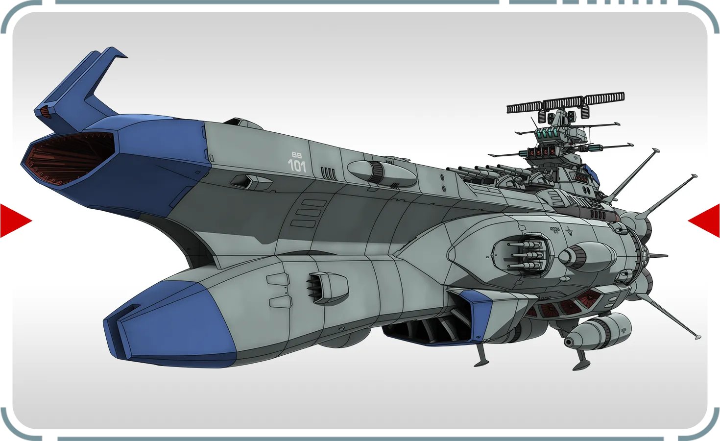 1/1000 宇宙戦艦ヤマトⅢ 地球防衛軍 USA護衛戦艦アリゾナ 北米
