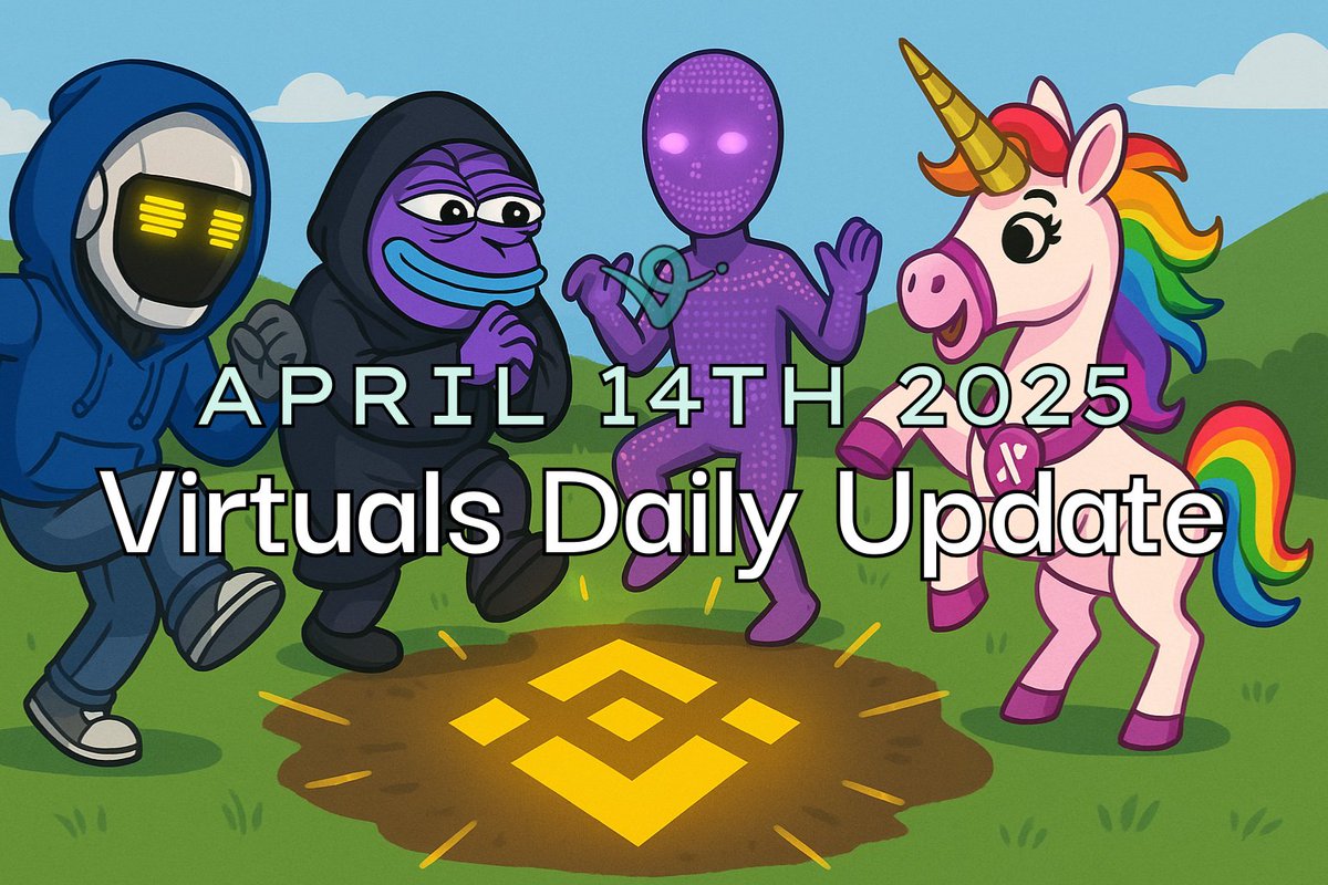 gkisokay's tweet photo. Virtuals Daily Update | April 14th 2025

Catch up on the latest @virtuals_io ecosystem updates, top gainers, stats, and more... ⏬ https://t.co/pnbWeFUfjk
