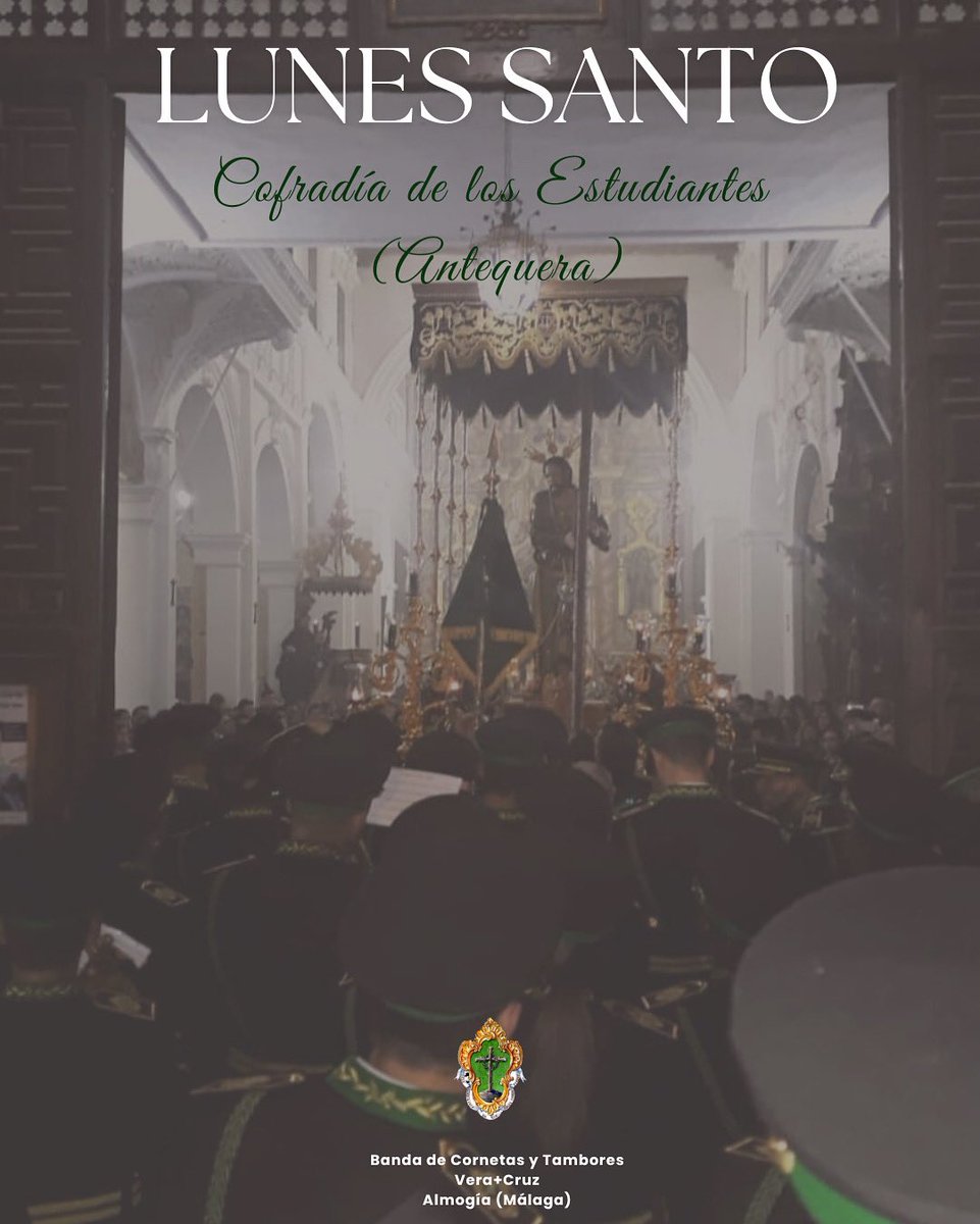 BCT_veracruz's tweet photo. //AGENDA//

𝐋𝐮𝐧𝐞𝐬 𝐒𝐚𝐧𝐭𝐨…
𝐋𝐮𝐧𝐞𝐬 𝐒𝐚𝐧𝐭𝐨 𝐀𝐧𝐭𝐞𝐪𝐮𝐞𝐫𝐚𝐧𝐨…
𝐋𝐮𝐧𝐞𝐬 𝐒𝐚𝐧𝐭𝐨 𝐝𝐞 𝐍𝐚𝐳𝐚𝐫𝐞𝐧𝐨 𝐅𝐫𝐚𝐧𝐜𝐢𝐬𝐜𝐚𝐧𝐨…

Hoy nos desplazamos a la localidad vecina de Antequera.
Ya son 37 años con nuestros queridísimos hermanos de la cofradía de @EstudiantesATQ 

Esta tarde nuestros sones son para ti de nuevo, 𝐍𝐚𝐳𝐚𝐫𝐞𝐧𝐨 𝐝𝐞 𝐥𝐚 𝐒𝐚𝐧𝐠𝐫𝐞.

#suenaveracruz #BCTveracruz #lunessanto #antequera #veracruz #lunessantoveracruz #cofrades #semanasanta2025