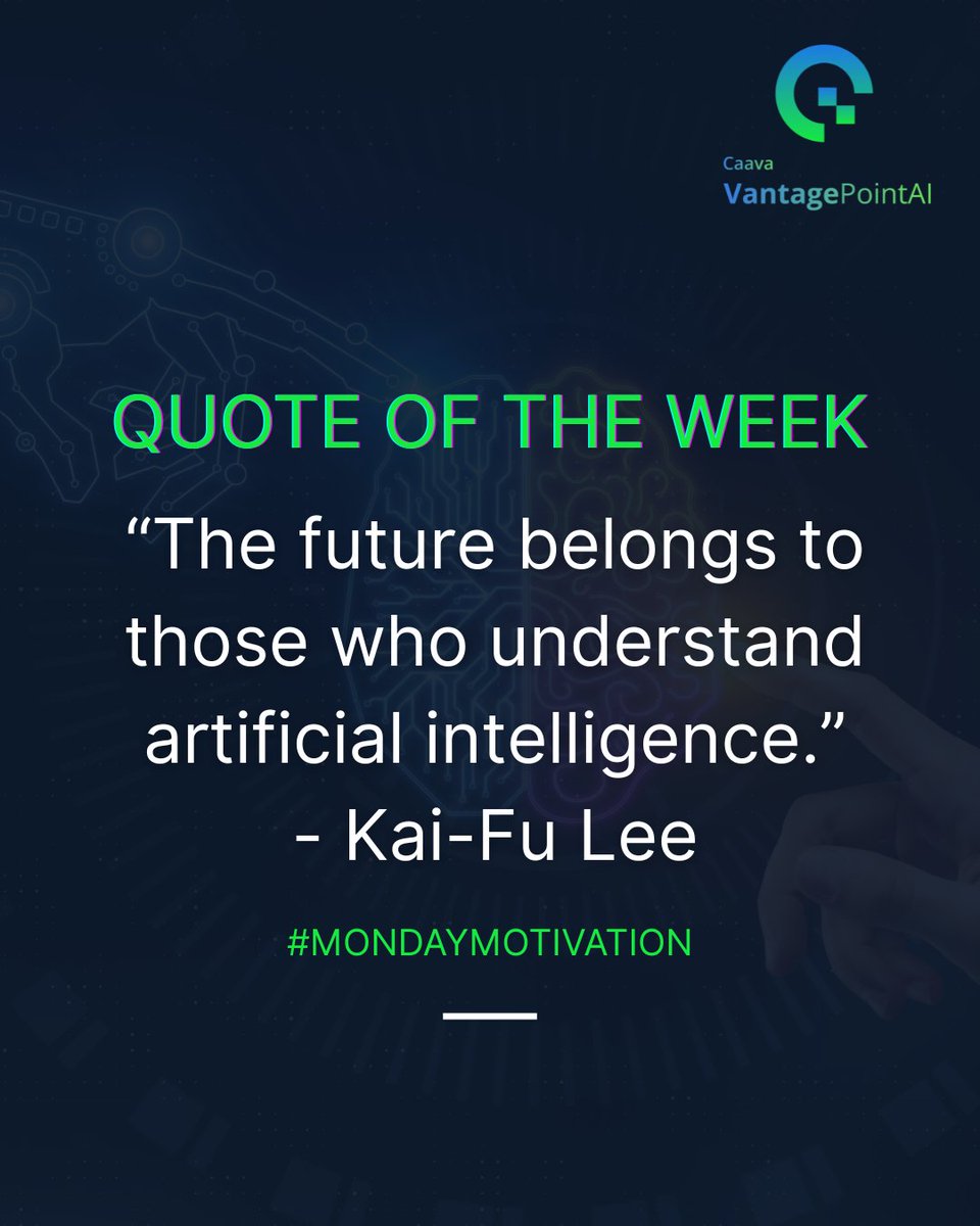 𝗛𝗮𝗽𝗽𝘆 𝗡𝗲𝘄 𝗪𝗲𝗲𝗸!
At CVPAI, we believe that understanding artificial intelligence isn’t just a skill—it’s the key to shaping the future. Let’s step boldly into the future and lead with knowledge, innovation, and purpose.

#MondayMotivation #AI #ArtificialIntelligence
