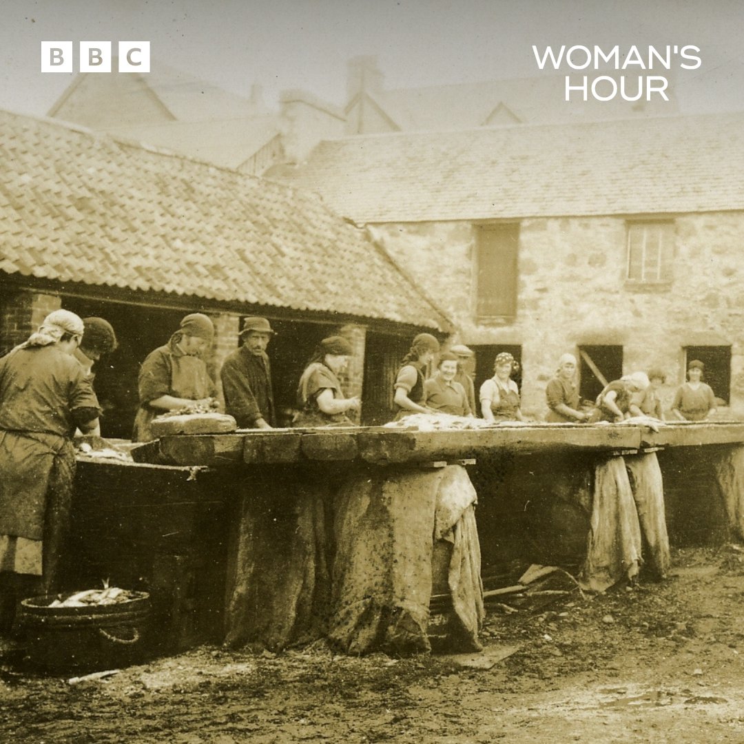 Who were the Herring Girls who gutted, cured &amp; packed the fish for export from the British Isles in the 19th &amp; early 20th century? 

Artist &amp; farm labourer Joanne Coates has dredged up their stories for an exhibition, Red Herring, @timespan in Scotland. She joins @bbcnuala ⬇️