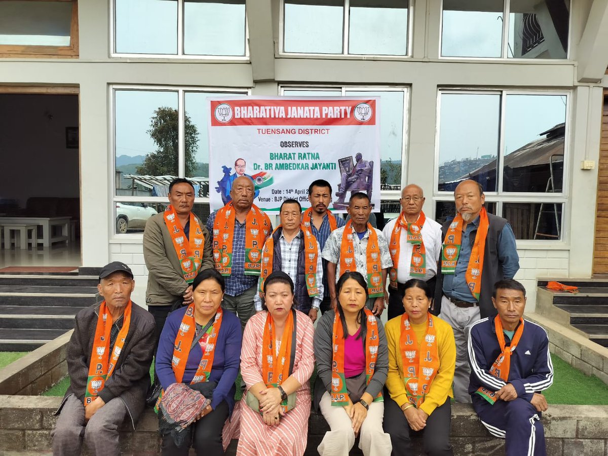 14th April, 2025
The Bharatiya Janata Party in Tuensang District, Nagaland, solemnly observed Bharat Ratna Dr. B.R. Ambedkar Jayanti, commemorating the 134th birth anniversary of the architect of the Indian Constitution. 
Media Cell
BJP Tuensang District