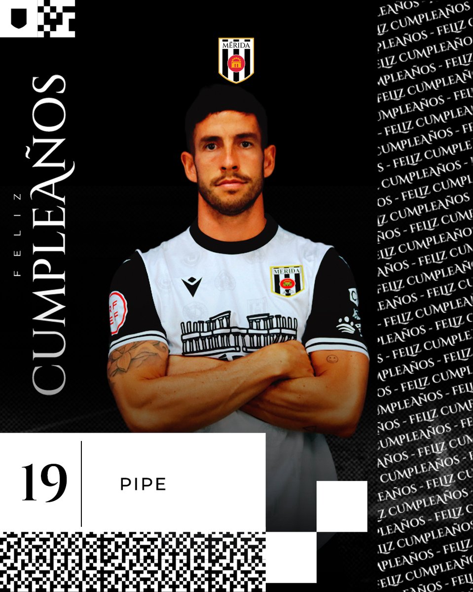A.D. Mérida (@merida_ad) on Twitter photo 🥳 Hoy cumple años el que nunca se rinde. ⚪️⚫️ El que siempre lo da todo. Nuestro superhéroe romano: 𝐒𝐔𝐏𝐄𝐑𝐏𝐈𝐏𝐄 1⃣9⃣
🫡 ¡Muchas felicidades, <a href="/felipe2alfonso/">Felipe Alfonso</a>! 👏🏽 🥳 Hoy cumple años el que nunca se rinde. ⚪️⚫️ El que siempre lo da todo. Nuestro superhéroe romano: 𝐒𝐔𝐏𝐄𝐑𝐏𝐈𝐏𝐄 1⃣9⃣
🫡 ¡Muchas felicidades, <a href="/felipe2alfonso/">Felipe Alfonso</a>! 👏🏽