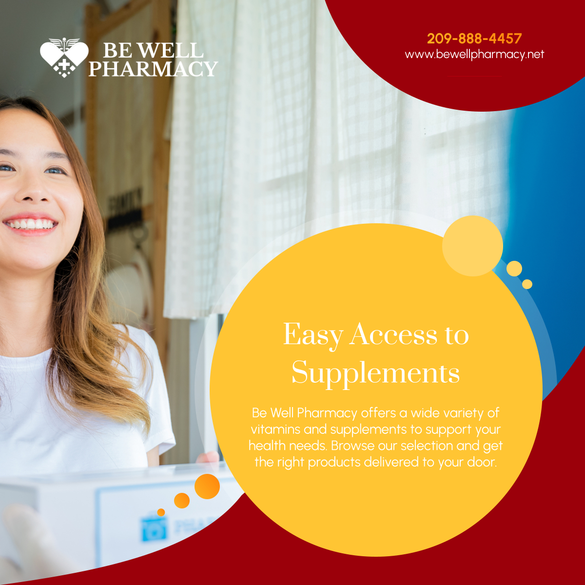 BeWellPhar95's tweet photo. Your health journey starts with the right supplements. Visit us today to explore our range and get them delivered to your doorstep. 

#StocktonCA #Pharmacy #Supplements https://t.co/QRdo5m140x
