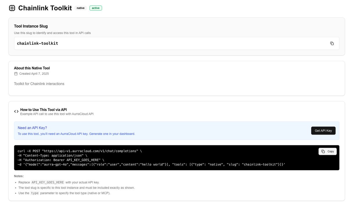 AurraCloud has an OpenAI drop-in API that comes with defi and crypto tooling included

Don't waste time wrapping your favourite API to get the right info, you can just use it today

get your api-key for FREE at aurracloud.com/dashboard/api-…

fellow cursor user? you can use the same
