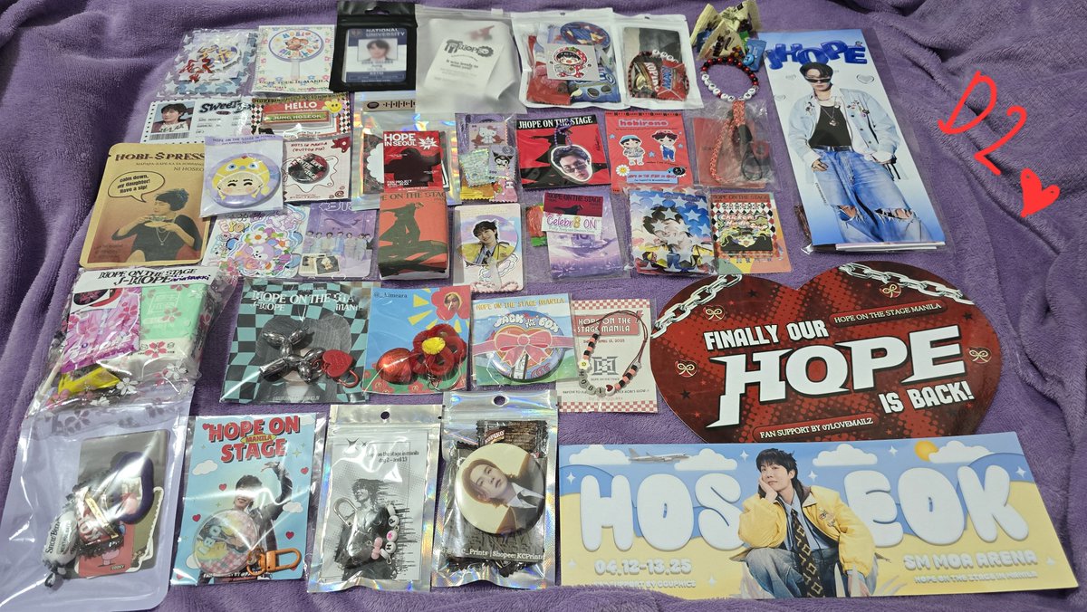 Ito naman for D2. Grabe ngayon lang ako nakakuha ng sobrang daming freebies ✨️

Thank you po sa inyo!

#HOPE_ON_THE_STAGE_TOUR_Manila 

<a href="/gguphics_/">cha🐰⁷ is seeing bts soon | saw hobi | ⊙⊝⊜</a> @K_C_Prints <a href="/ymksofties/">m⁷ | arirang 🪭</a> <a href="/pjmangeeel/">Angel⁷</a> <a href="/07lovemailz/">love | (ꪜ) saw hobi ❤️‍🔥</a> <a href="/jinggukkx/">ja⁷ 🪭</a>
