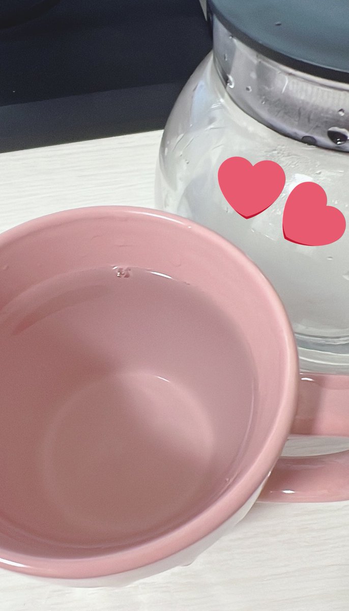 白湯おいしー‼️🥳