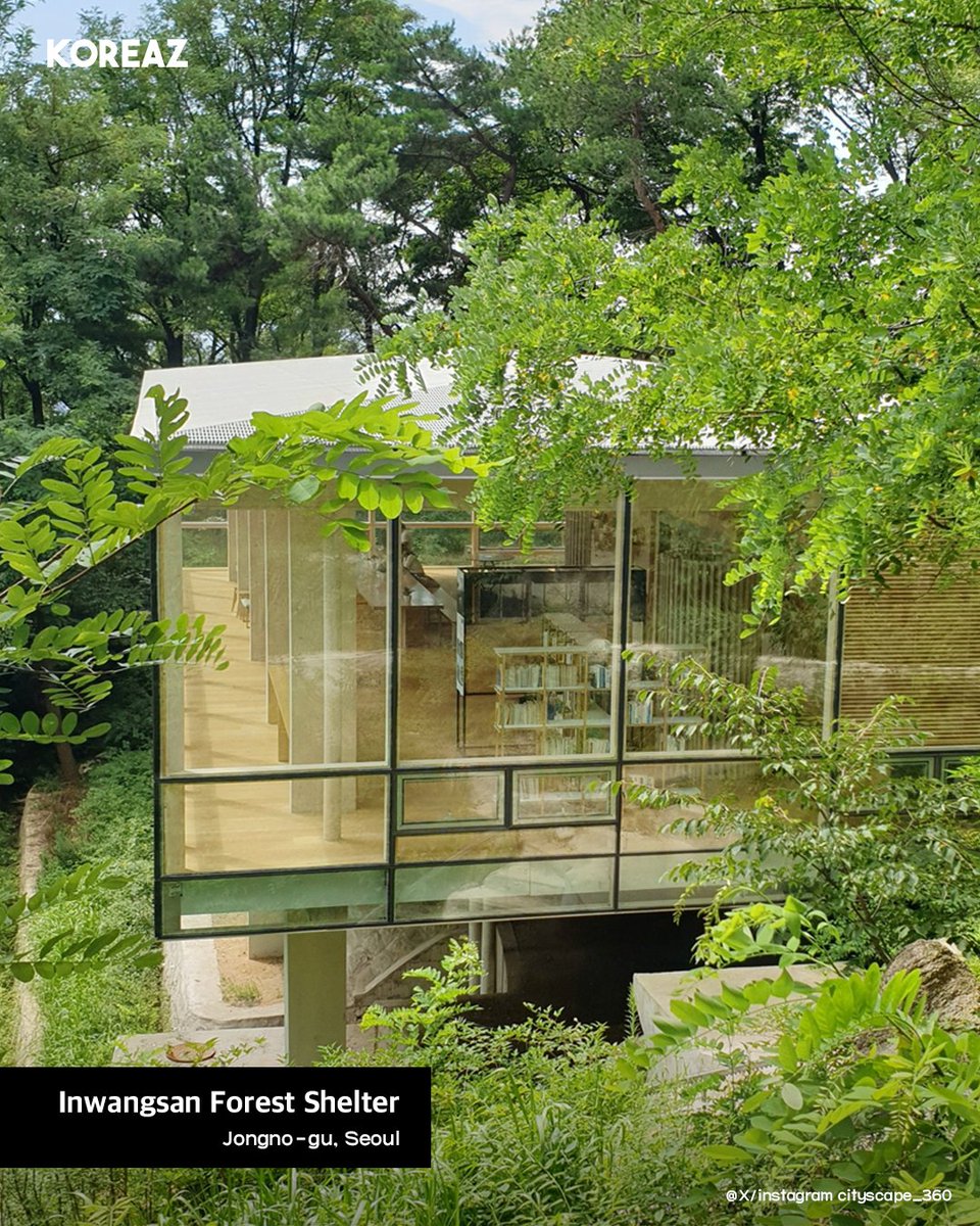 mofa_koreaz's tweet image. Explore four locations in Seoul ideal for uninterrupted reading and quiet reflection.📖

📍Inwangsan Forest Shelter
📍Odong Public Library
📍Cheongun Literature Library
📍Bangbae Forest Library

#koreaz #seoul #library #books #libraryweek #forestlibrary