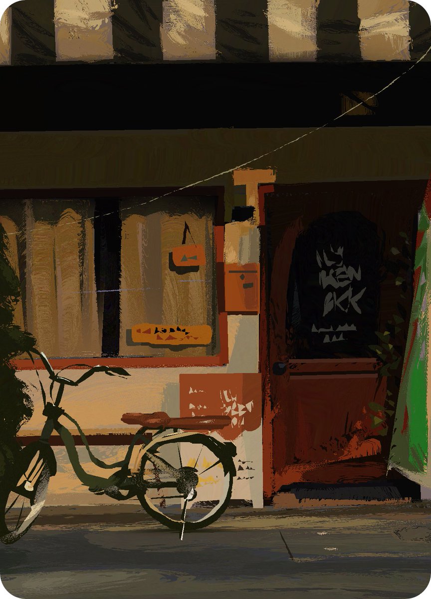 13/30 #pleinairpril by <a href="/warriorpainters/">Warrior Painters 💚</a>  #heavypaint #painting #vouivre #dragon #krog #moncafe #velo #bike #bicyclette #warm #cozy #neverforget #your #gouté