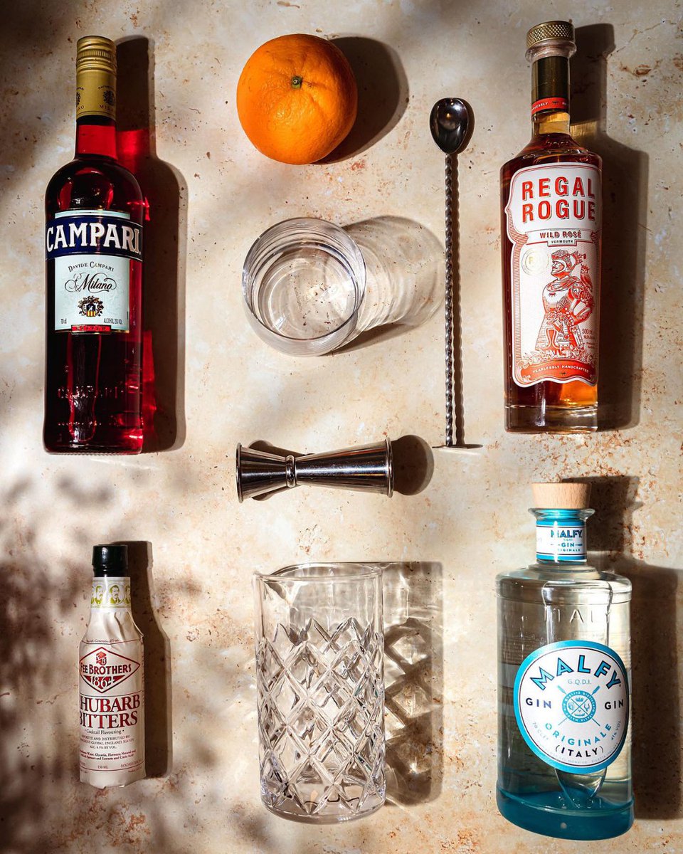Our signature Wild Negroni created for <a href="/CinCinUK/">Cin Cin</a> in 2014 with consumption now in the thousands cleverly deconstructed for you at home. 🍊

Featuring MALFY gin, <a href="/campari/">Campari</a>, Fee Brothers, Inc.

#negroni #regalrogue #gorogue #vermouth #aperitif