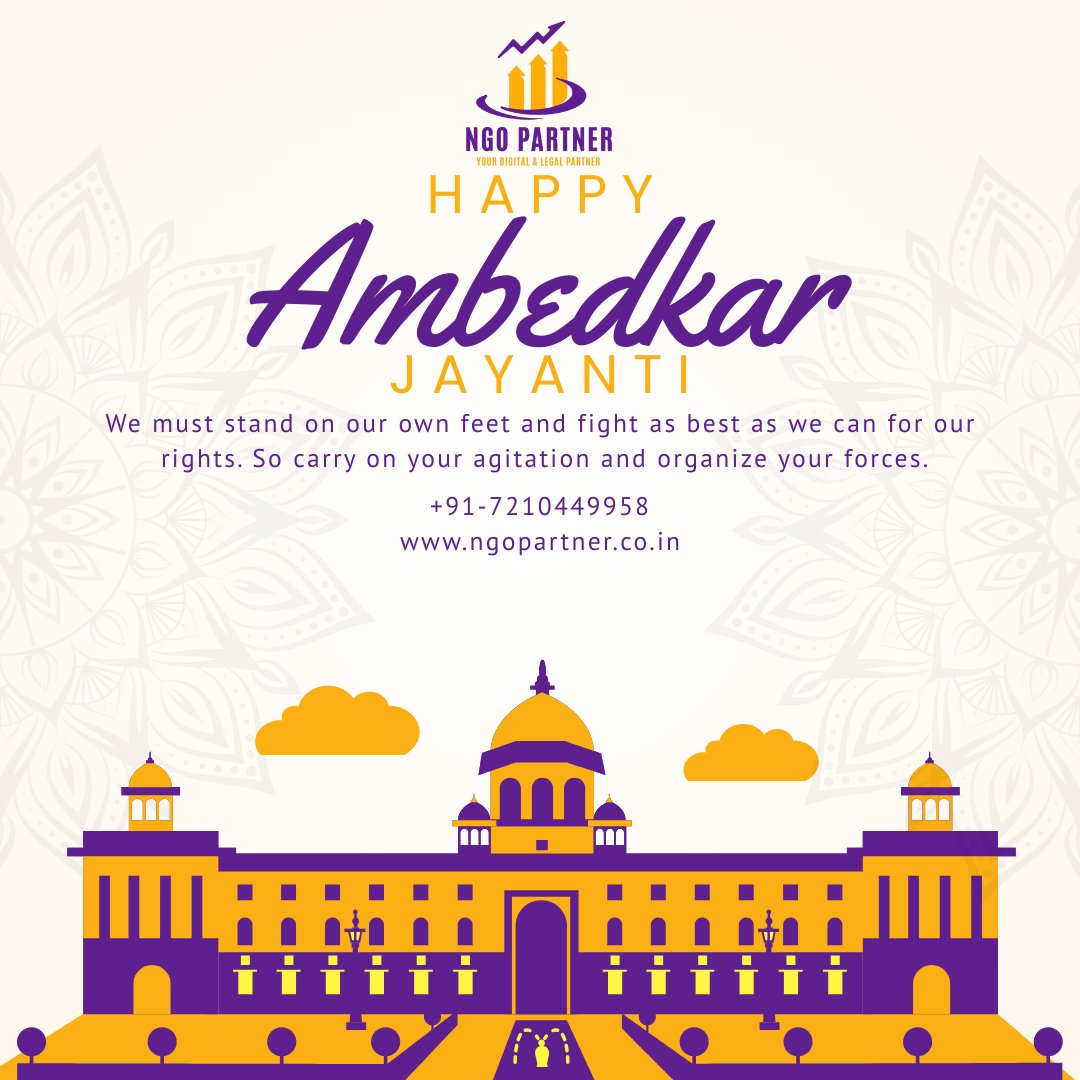 ngo_partner's tweet photo. Honoring Dr. B.R. Ambedkar on #AmbedkarJayanti 🙏
Let’s rise, unite, and fight for equality, justice &amp; our rights.
— Team NGO Partner
📞 +91-7210449958
🌐 https://t.co/crCO36q6Hm
#BRAmbedkar  #SocialJustice  #NGOPartner #EqualityForAll #FightForRights #ambedkar2025 https://t.co/UW2AZzxsbx