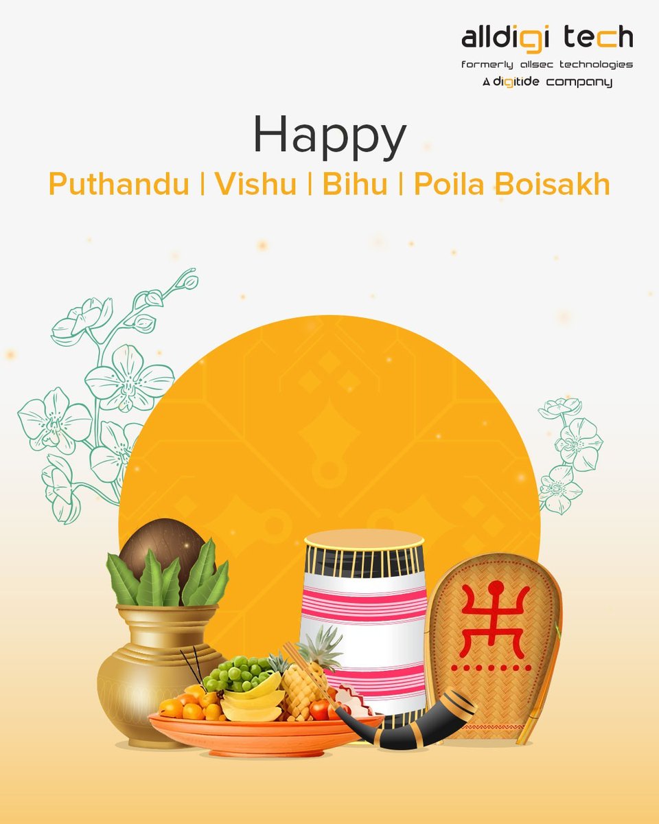 Wishing you a prosperous Tamil New year and Vishu!

May this new beginning bring innovation, growth, and success in all your endeavors.

Let’s move forward together with renewed energy and purpose.

#AlldigiTech #TamilNewYear2025 #vishu2025