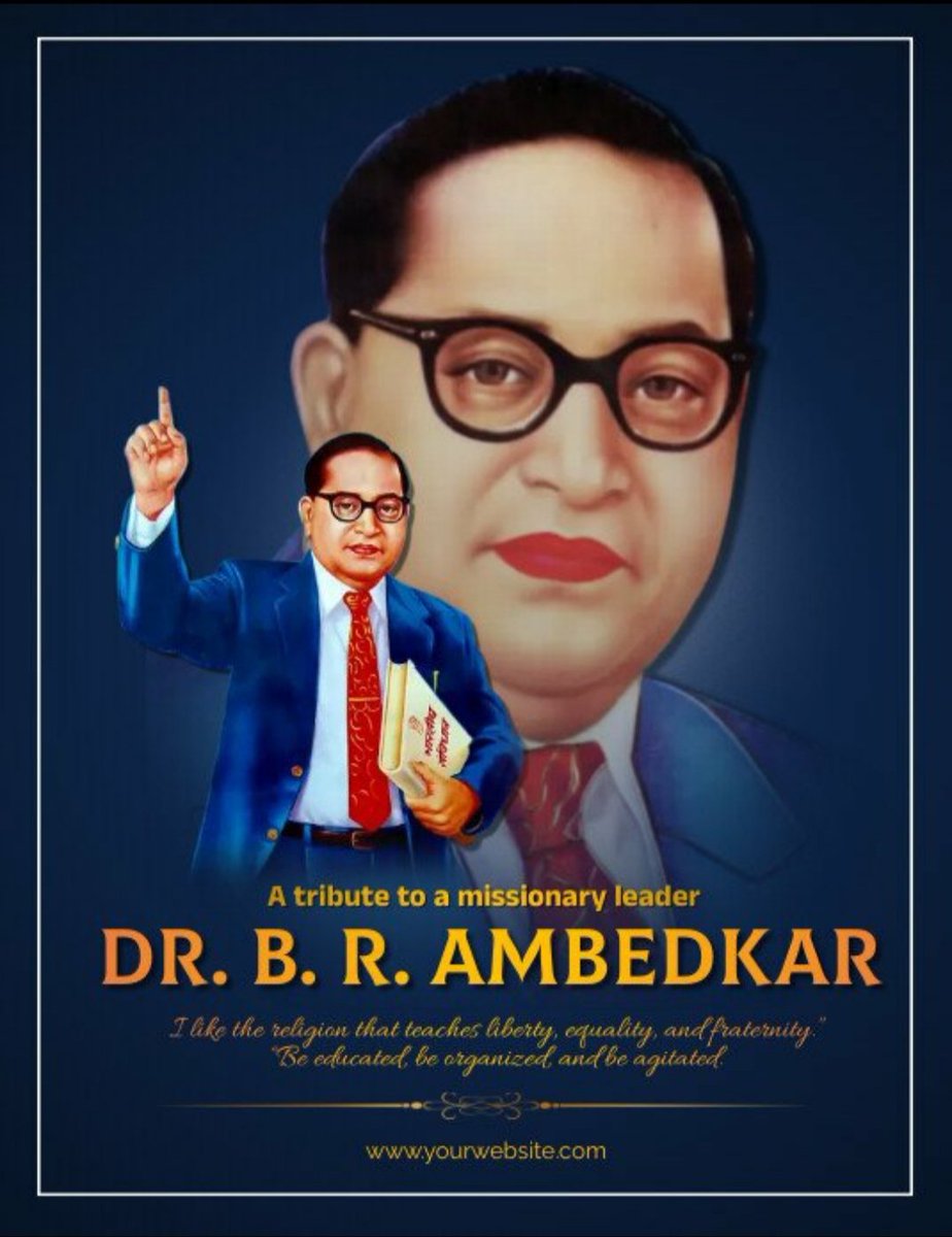 भारत के संविधान निर्माता, समाज सुधारक और स्वतंत्र भारत के प्रथम विधि एवं न्याय मंत्री भारतरत्न डॉ. भीमराव अम्बेडकर जी की जयंती पर सादर नमन्।
जय भीम 🙏💙

#JaiBhim
#AmbedkarJayanti2025