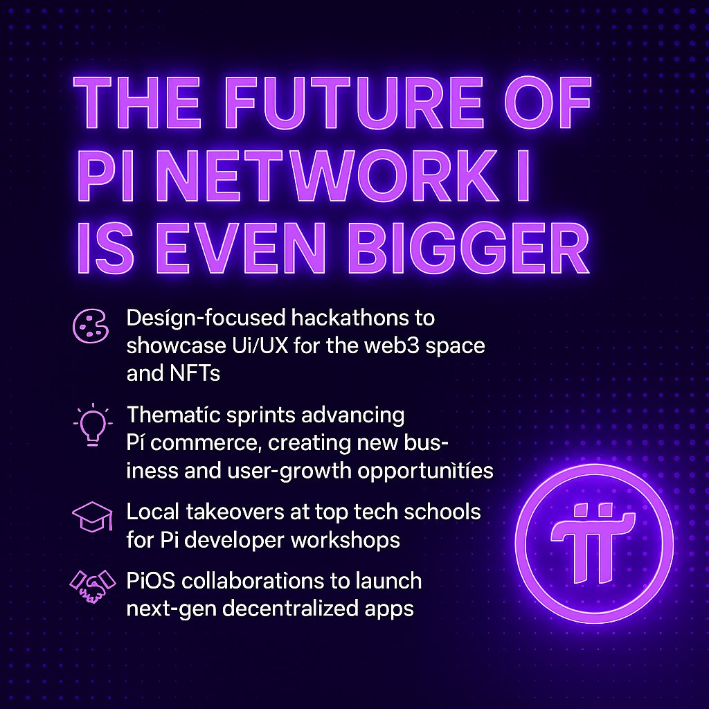 Tanner5252's tweet photo. 🚀 #PiHackathons aren’t just events — they’re the launchpads of Pi’s future.
From Harvard to DeveloperWeek to 1,500+ monthly devs…
They’ve already delivered:
🛠 10,000+ app submissions
🏆 10K Pi in rewards per winner
🛒 Pi Commerce, Games, Tools — all built here
📣 Real devs, real feedback, real impact
But the future? It’s even BIGGER:
🎨 Design-focused hackathons for UI/UX brilliance
💡 Thematic sprints to ignite Pi Commerce
🎓 Local takeovers at top tech schools
🤝 PiOS collabs to launch next-gen apps
Hackathons are how Pi scales utility, fast.
This isn’t just building apps — it’s building Web3 the Pi way.
🔗 See what’s next: https://t.co/LOCxSkaQYE
#BuildOnPi #PiNetwork #Web3 #CryptoUtility #PioneerPower #PiEcosystem #OpenNetwork