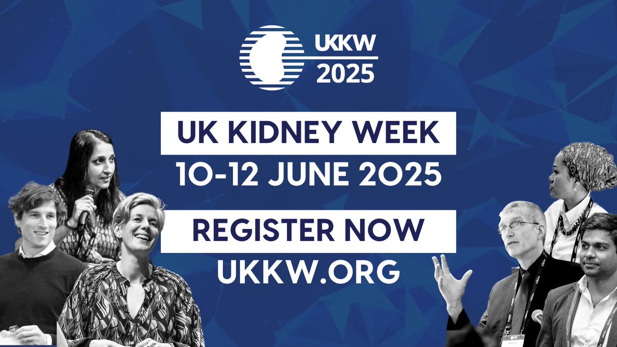 Have you registered for UK Kidney Week #UKKW25 yet? Sessions include:

💊 New CKD drug therapies
🦴 Medication challenges in CKD-MBD
🩸 Renovascular disease &amp; vascular access dilemmas
🔬 Immunosuppression in transplantation

Reserve a place now  ➡️ bit.ly/40JlaIv
