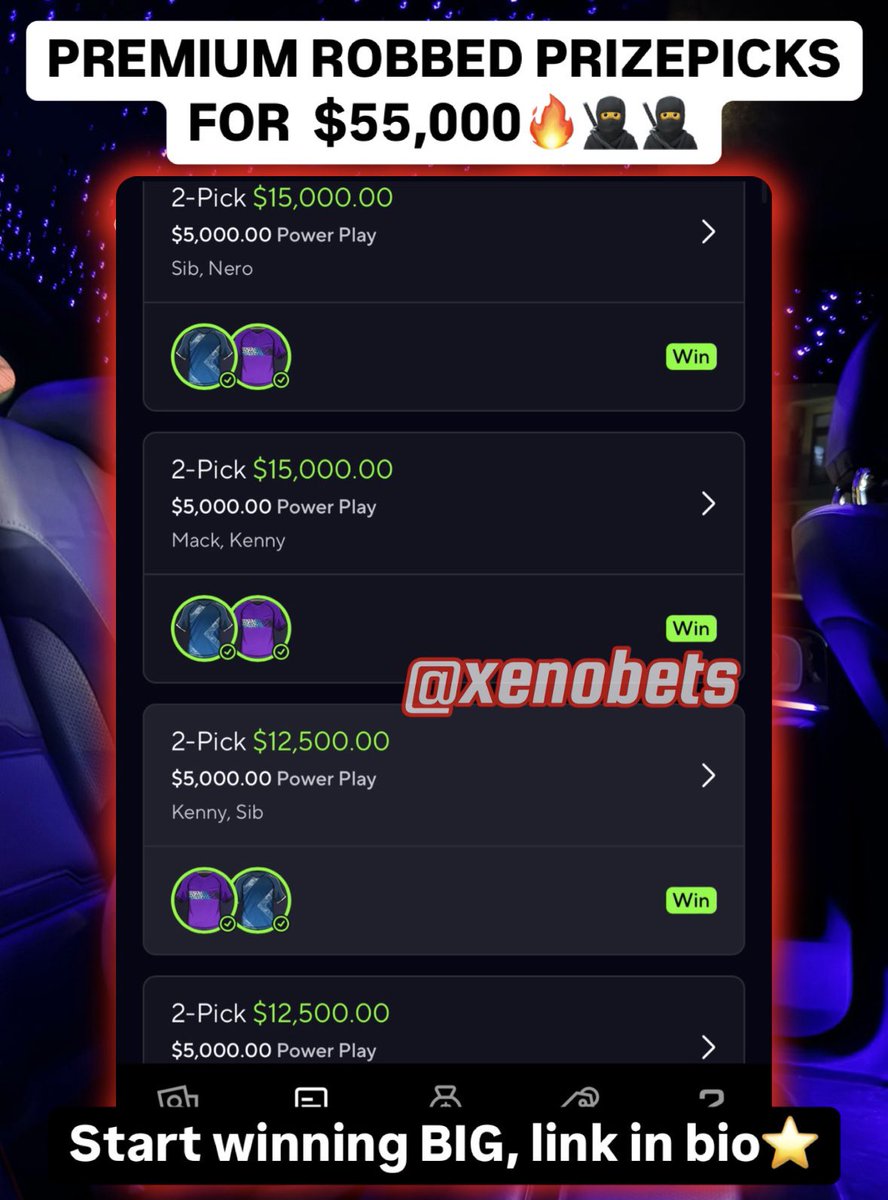 MASSIVE DAY IN THE PREMIUM 🤯🔥

Get picks here: discord.gg/CM8xJhVawt

$500 to a follower who Likes and RT’s!💥

#PrizePicks #GamblingTwitter #GamblingX