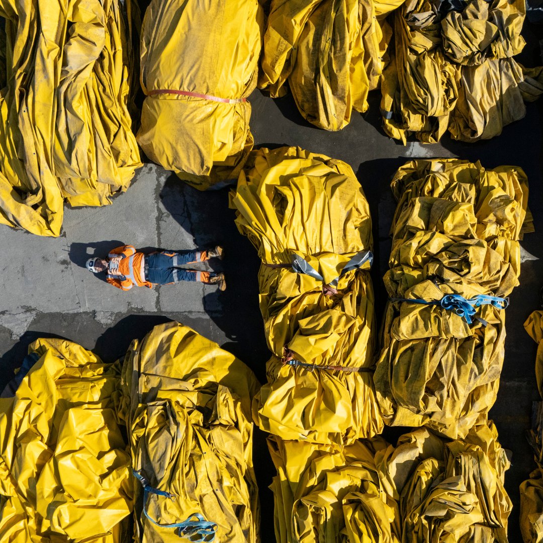 Not massive bunches of bananas, rather, they're ventilation ducts 👉 The ducts, all 8.6km of them, were used to get air down into the Central Interceptor tunnel while our team was building it deep beneath Auckland. And, while the 16.2km tunnel is now complete, there's still a lot