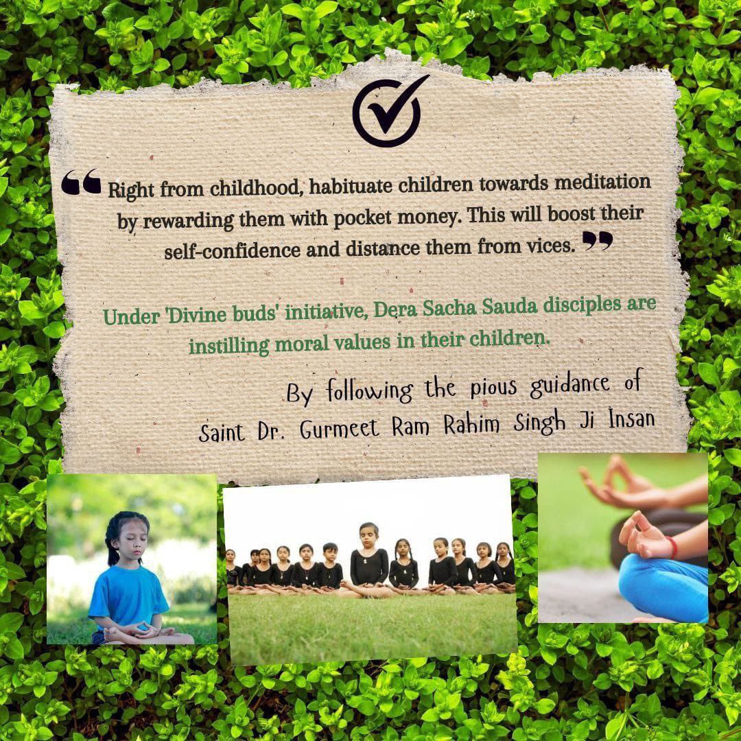 AnuInsan55's tweet photo. #MondayMotivation 
Divine Buds

Divine Buds is an initiative to encourage children to practice meditation regularly, where parents give money to their kids as reward when they meditate regularly. It helps children to learn good values at such young age.

https://t.co/FvSGZ8grSl https://t.co/arBg2KwtJb