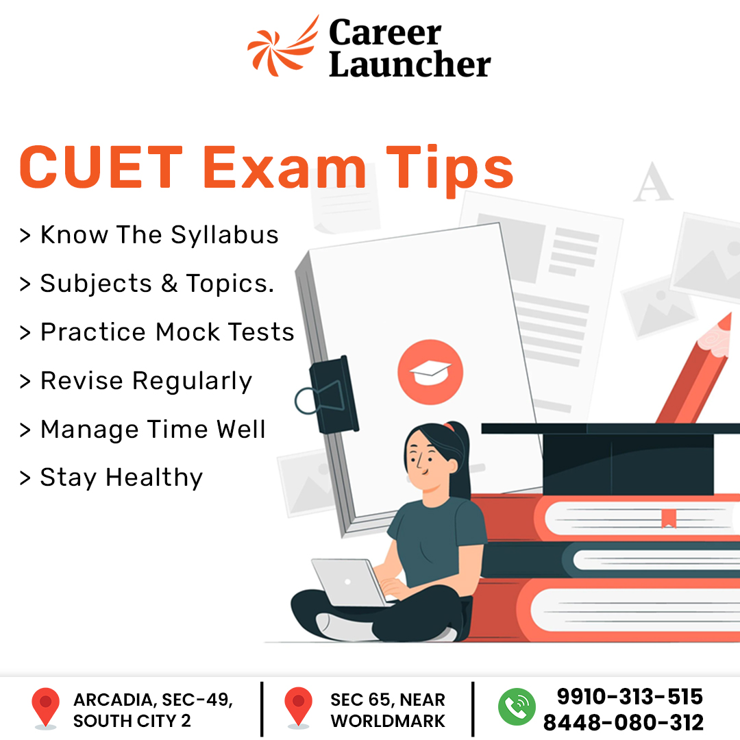 CLGurgaonSCity's tweet image. 📚 CUET Exam Tips for Success! 🚀
✅ Know the Syllabus 
✅ Practice Mock Tests  
📍 Join Career Launcher South City 2 &amp;amp; Sector 65, Gurgaon for Expert CUET Coaching!

🌏 careerlauncher.com/gurgaon/southc…
📱 +91 9910313515

#ExamPrep #CUETCoaching #BBAEntrance #IPMATPrep #CLATCoaching