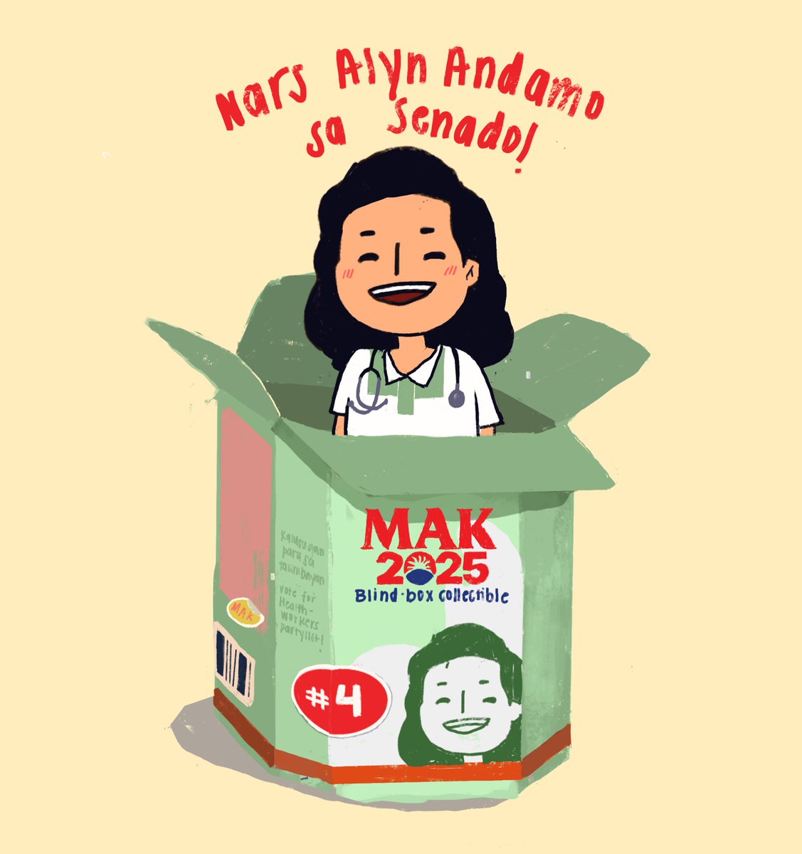 soph with a ph ᡣ𐭩 .𖥔˚ (@soph_iaqui) on Twitter photo I'm drawing the <a href="/Makabayan2025/">Makabayan #TaumbayanSaSenado</a> senatorial candidates as blind box dolls 🥰
First up is <a href="/NarsAlynAndamo/">#4 Nars Alyn Andamo sa Senado</a>, nars-lider ng Filipino Nurses United! She advocates for a free, comprehebsive and national health service! 🩺💊
#TaumbayanSaSenado #artph I'm drawing the <a href="/Makabayan2025/">Makabayan #TaumbayanSaSenado</a> senatorial candidates as blind box dolls 🥰
First up is <a href="/NarsAlynAndamo/">#4 Nars Alyn Andamo sa Senado</a>, nars-lider ng Filipino Nurses United! She advocates for a free, comprehebsive and national health service! 🩺💊
#TaumbayanSaSenado #artph