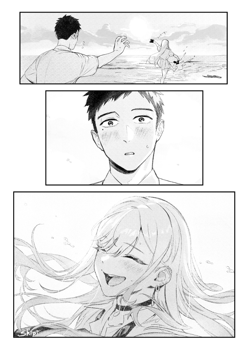 我呆站在遠處，心卻像是被她緊緊抓住一樣。
#戀上換裝娃娃 #MyDressUpDarling