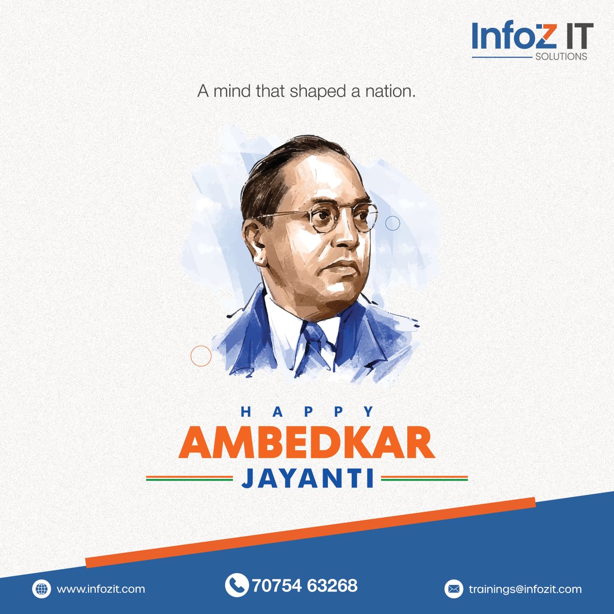 Infoz_IT's tweet image. Dr. B. R. Ambedkar Jayanti 

#InfozITSolutions #AmbedkarJayanti #BhimJayanti #Indiansociety #DrbrAmbedkar #DrbrAmbedkarjayanti #Indianpolitician #AmbedkarJayanti2025 #BhimraoRamjiAmbedkar #economist #ConstitutionofIndia #JaiBhim #Education #ambedkar #brambedkarjayanti #jayanti