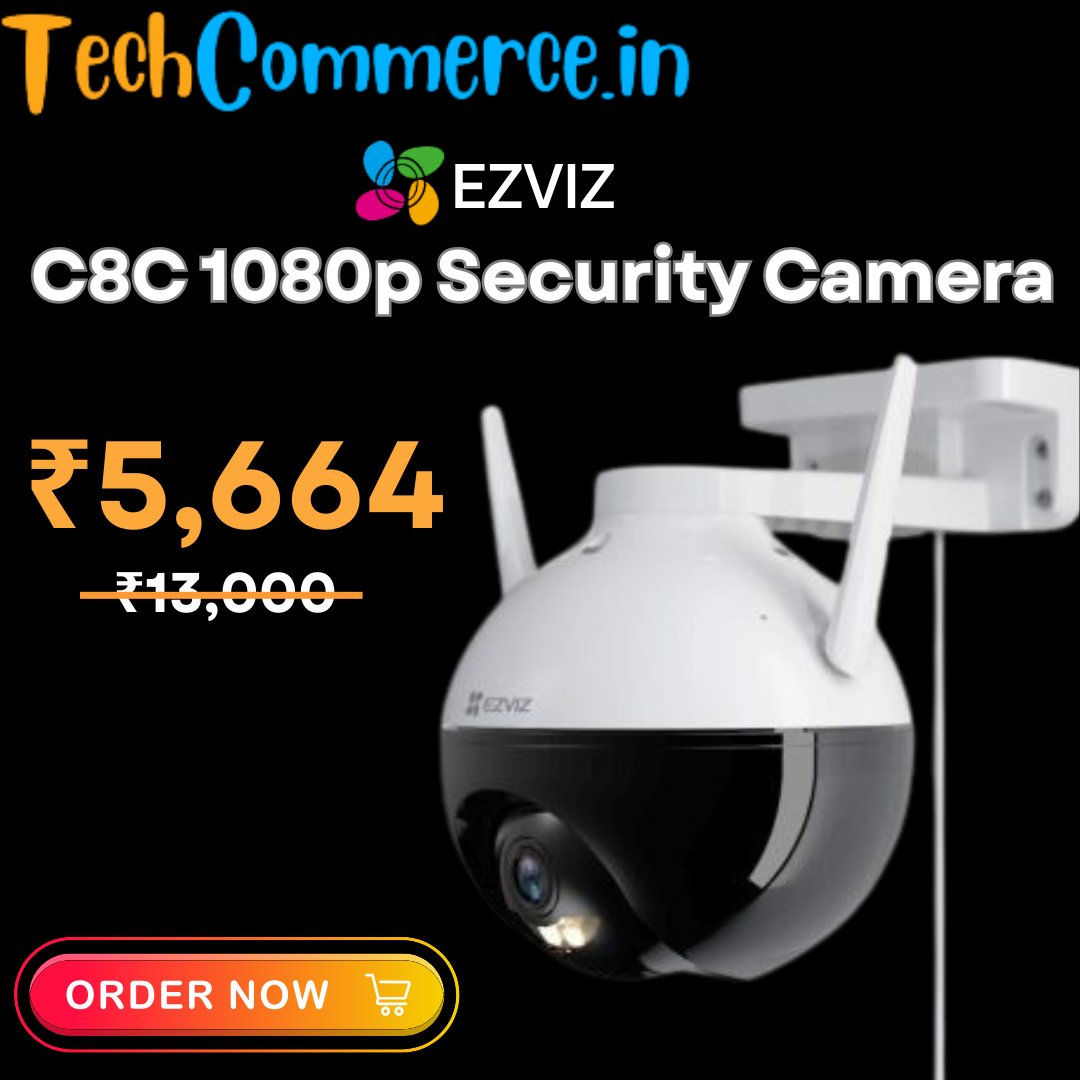 Techcommerce2's tweet image. EZVIZ C8C 1080p Full HD WiFi Security Camera 
Click to buy now - shorter.me/Un2oO 
#EZVIZC8C #WiFiSecurityCamera #OutdoorSecurity #1080pCamera #ColorNightVision #HomeSecurity #360Coverage #PanTiltZoom #SmartSurveillance #CCTV #WirelessCamera #SecuritySolutions #SmartHome