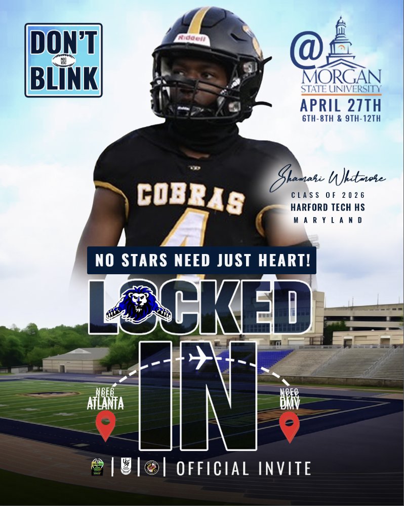 Under Recruited Sport Show (@urasportsshow) on Twitter photo OFFICIAL INVITE - COLLEGE COACH ALERT
<a href="/elitefootballac/">EliteTalentFootball</a> <a href="/HTCobraFootball/">Harford Tech Football</a>
🔒DMV LOCK IN APRIL 27TH!
underrecruitedathlete.com instagram.com/ura_sportsshow facebook.com/urasportsshow youtube.com/@underrecruite…
<a href="/DmvSportsLive6/">DmvSports</a> <a href="/CoachGaines_1/">Shane Gaines</a> <a href="/MarylandHigh/">Maryland High School Sports</a> <a href="/macfitperform/">Macfitperformance</a> <a href="/kdubb121/">Coach Kenny Williams</a> OFFICIAL INVITE - COLLEGE COACH ALERT
<a href="/elitefootballac/">EliteTalentFootball</a> <a href="/HTCobraFootball/">Harford Tech Football</a>
🔒DMV LOCK IN APRIL 27TH!
underrecruitedathlete.com instagram.com/ura_sportsshow facebook.com/urasportsshow youtube.com/@underrecruite…
<a href="/DmvSportsLive6/">DmvSports</a> <a href="/CoachGaines_1/">Shane Gaines</a> <a href="/MarylandHigh/">Maryland High School Sports</a> <a href="/macfitperform/">Macfitperformance</a> <a href="/kdubb121/">Coach Kenny Williams</a>