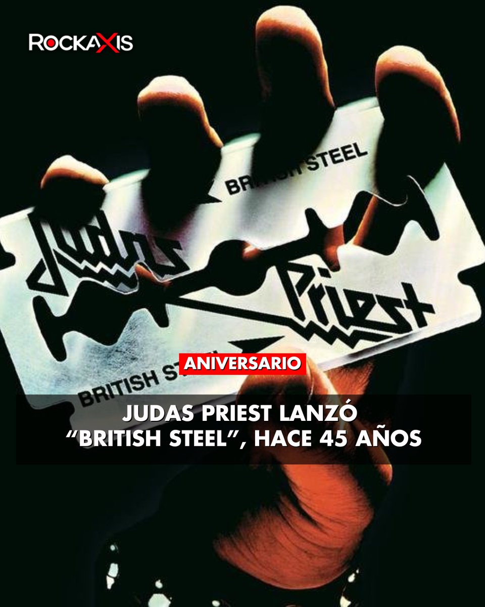 🔥 ¡El disco que definió el heavy metal! 🔥

📆 El 14 de abril de 1980, Judas Priest lanzó "British Steel", el álbum que llevó el heavy metal al siguiente nivel. Con himnos como 'Breaking the Law', 'Metal Gods' y 'Living After Midnight', la banda creó uno de los álbumes más