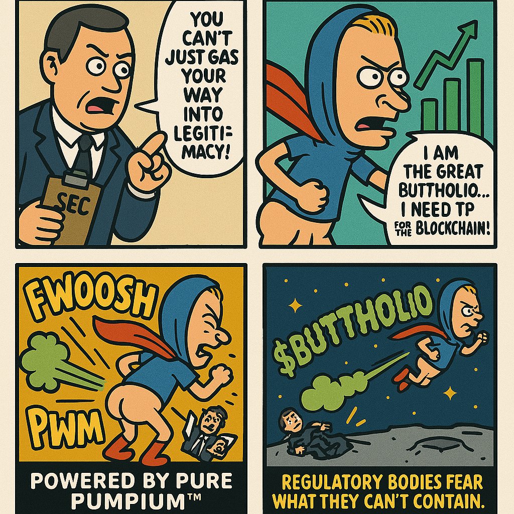 SmokeyMemeCoins's tweet photo. The SEC: βYou canβt just gas your way into legitimacy!β
$BUTTHOLIO: βHold my beans.β π¨
Powered by Pure Pumpiumβ’
#Buttholio #MemeCoinSeason #CryptoDegens #GasBacked #memecoin #1000x https://t.co/PTdGDI1LEI