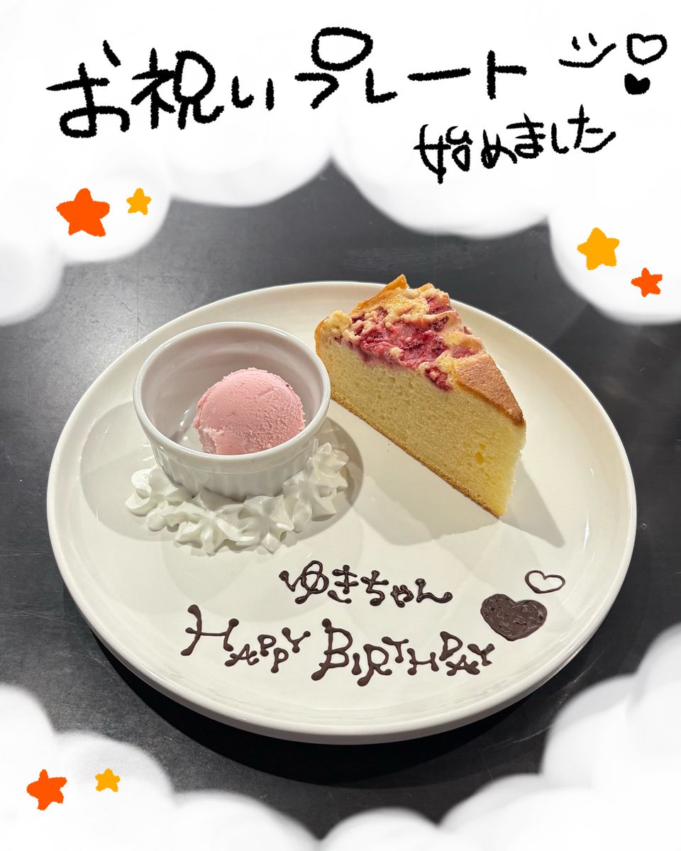 誕生日プレート