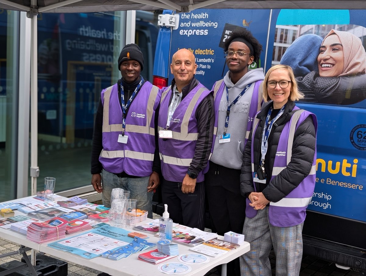 Lambeth Together (@lambethtogether) on Twitter photo 📢Lots of chances for health advice and nurse 1 to 1s this week with our wonderful health and wellbeing🚐team!
Starting today, Monday, 10-4, for the De-Stress Festival at the Black Prince Trust📍SE11 6AA
Full schedule here➡️lambethtogether.net/lambeths-healt…
<a href="/lambeth_council/">Lambeth Council</a> <a href="/BlackPrinceHub/">Black Prince Trust</a> 📢Lots of chances for health advice and nurse 1 to 1s this week with our wonderful health and wellbeing🚐team!
Starting today, Monday, 10-4, for the De-Stress Festival at the Black Prince Trust📍SE11 6AA
Full schedule here➡️lambethtogether.net/lambeths-healt…
<a href="/lambeth_council/">Lambeth Council</a> <a href="/BlackPrinceHub/">Black Prince Trust</a>