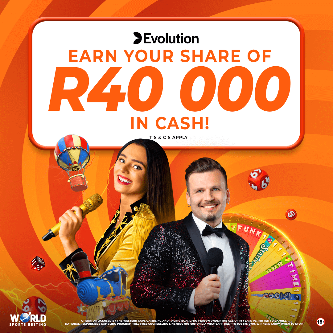 WorldSportsBet's tweet photo. Win Your Share of R40,000 Cash! 🎰
World Sports Betting is bringing the excitement this April with our Evolution Leaderboard Promotion – an opportunity to bag your share of a R40,000 cash prize pool!
Details: https://t.co/3Wcs8dhCRt
#WSB #EvolutionGames #BetWithTheBest https://t.co/Axcc5uN4ZL