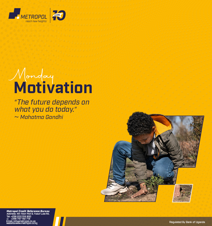 Metropol_Uganda's tweet image. Do something today that your future self will thank you for.
#Metropolat10
#Mondaymotivation