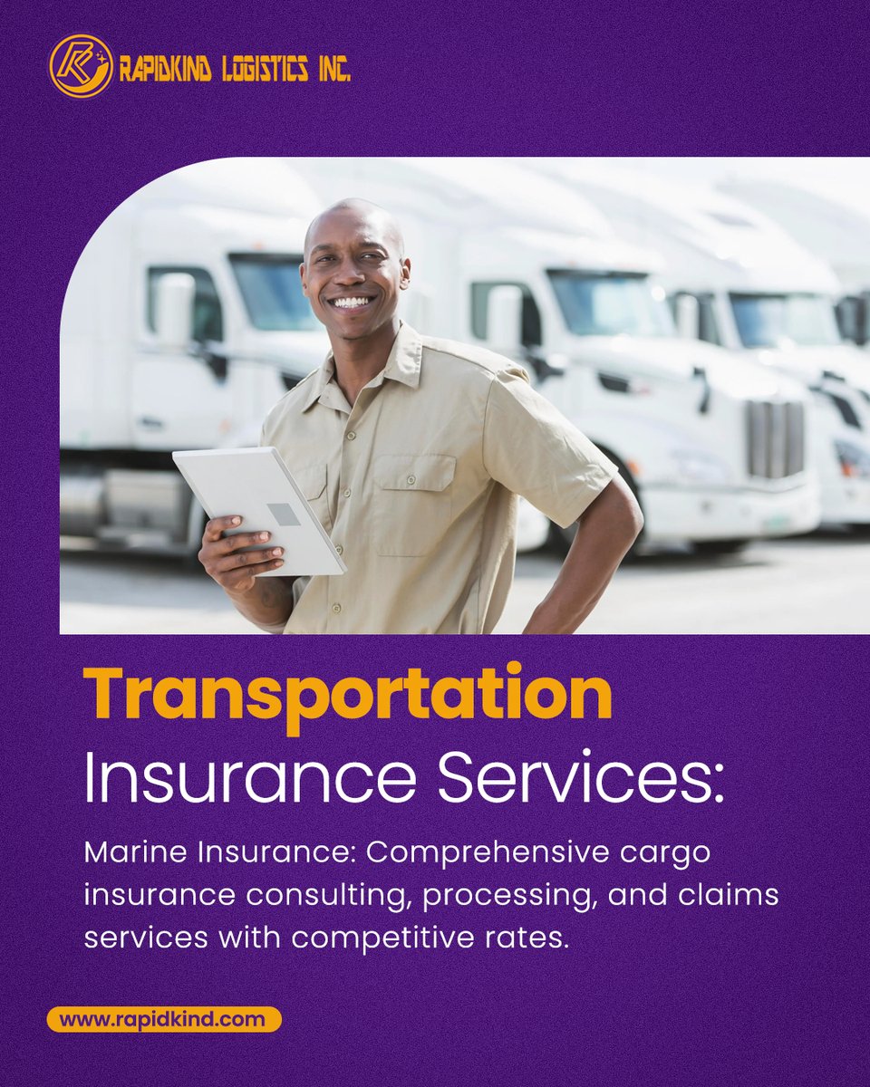 RapidKind's tweet photo. 🚚 Protect Your Cargo with Confidence 🌊
At Rapidkind, we specialize in Marine Insurance tailored for the transportation industry.

Secure your shipments the smart way.
📲 Learn more at https://t.co/LDymoSvYoi

#MarineInsurance #CargoProtection #TransportationInsurance https://t.co/04OI2kIUEo