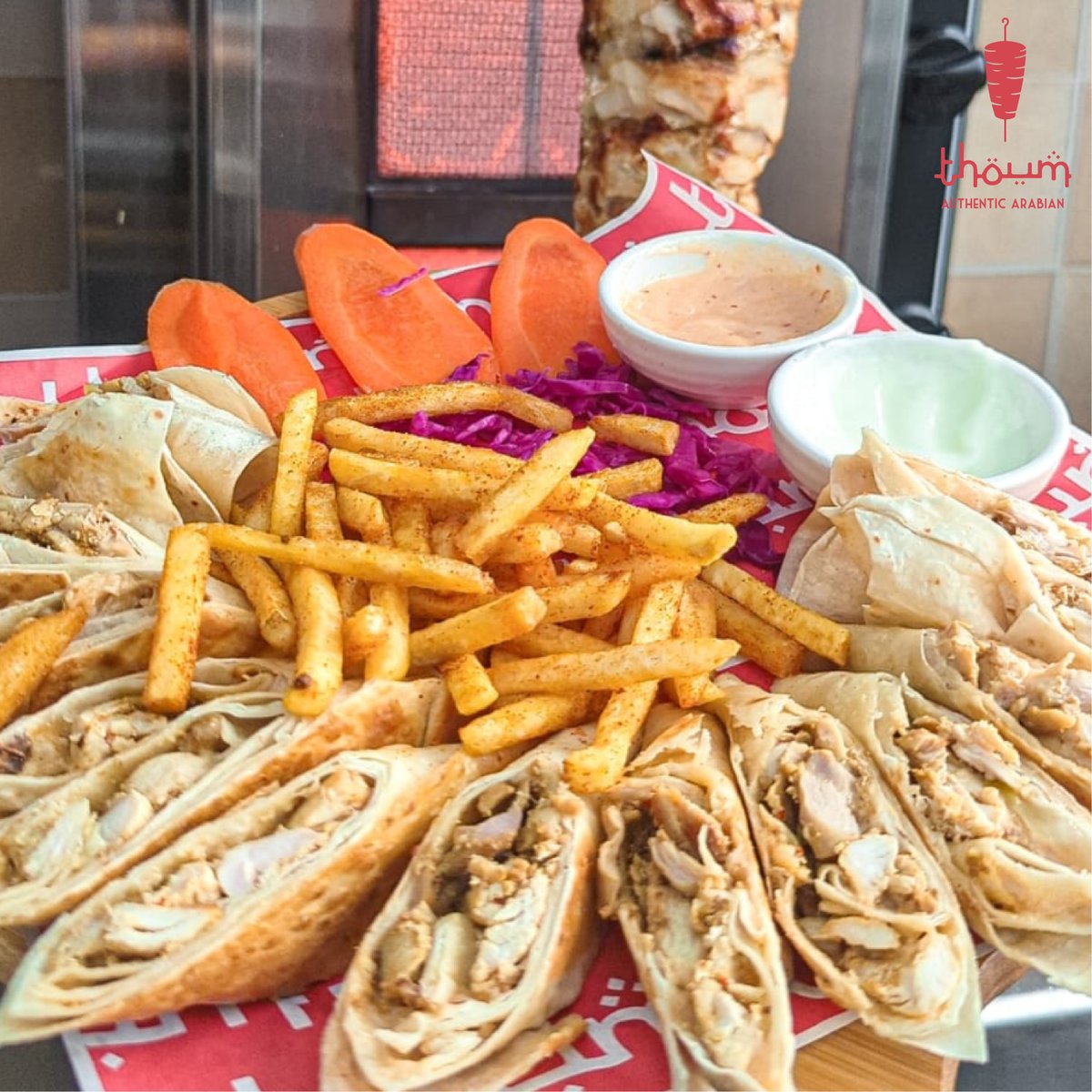Our Shawarma Plate is stacked with juicy, flavorful goodness that keeps everyone coming back. Taste it once — your taste buds will thank you for the change! 😋🔥
#ShawarmaLove #TasteTheChange #ArabicDelight #FoodieFavorites
🍽️ Thoum 🍽️
Experience Authentic Arabian  food 🌯🍗☕
✨