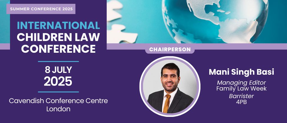 Family Law Week (@familylawweek) on Twitter photo We are pleased to announce <a href="/mani_basi/">Mani Singh Basi</a> of <a href="/4PBFamilyLaw/">4PB</a>  as the Chair for our upcoming International Family Law Conference on 8th July 2025. 
📅 Date: 8th July 2025
📍 Location: Cavendish Conference Centre, London
🎫 Special discounts are available for pupils, trainee solicitors, We are pleased to announce <a href="/mani_basi/">Mani Singh Basi</a> of <a href="/4PBFamilyLaw/">4PB</a>  as the Chair for our upcoming International Family Law Conference on 8th July 2025. 
📅 Date: 8th July 2025
📍 Location: Cavendish Conference Centre, London
🎫 Special discounts are available for pupils, trainee solicitors,