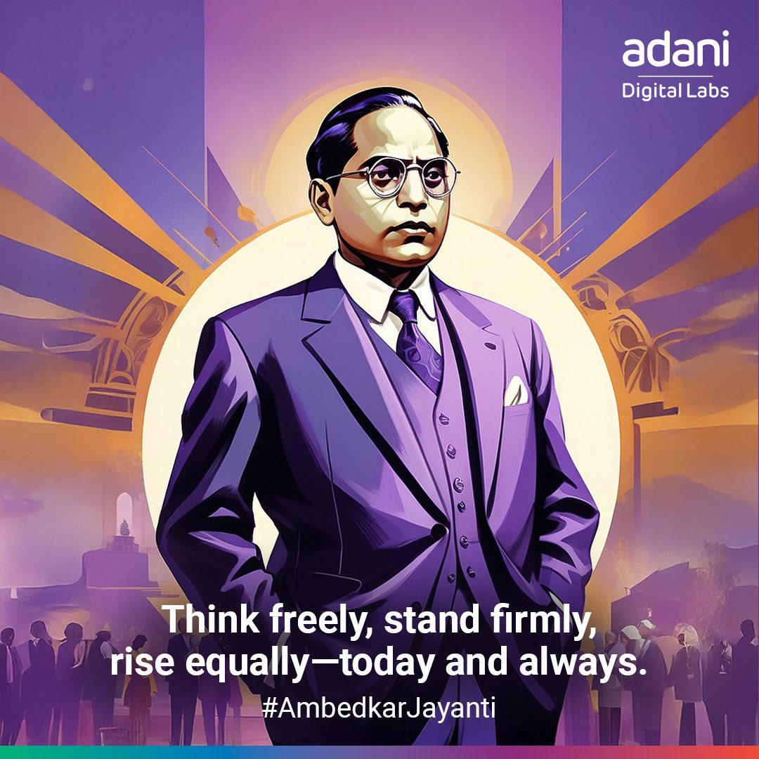 This Ambedkar Jayanti, we honour the legacy of a leader whose vision sparked change and inspired generations.
Let’s build a future where equality fuels growth—for teams, for workplaces, for all.

#AdaniDigitalLabs #AmbedkarJayanti #MakeHistory #Growth