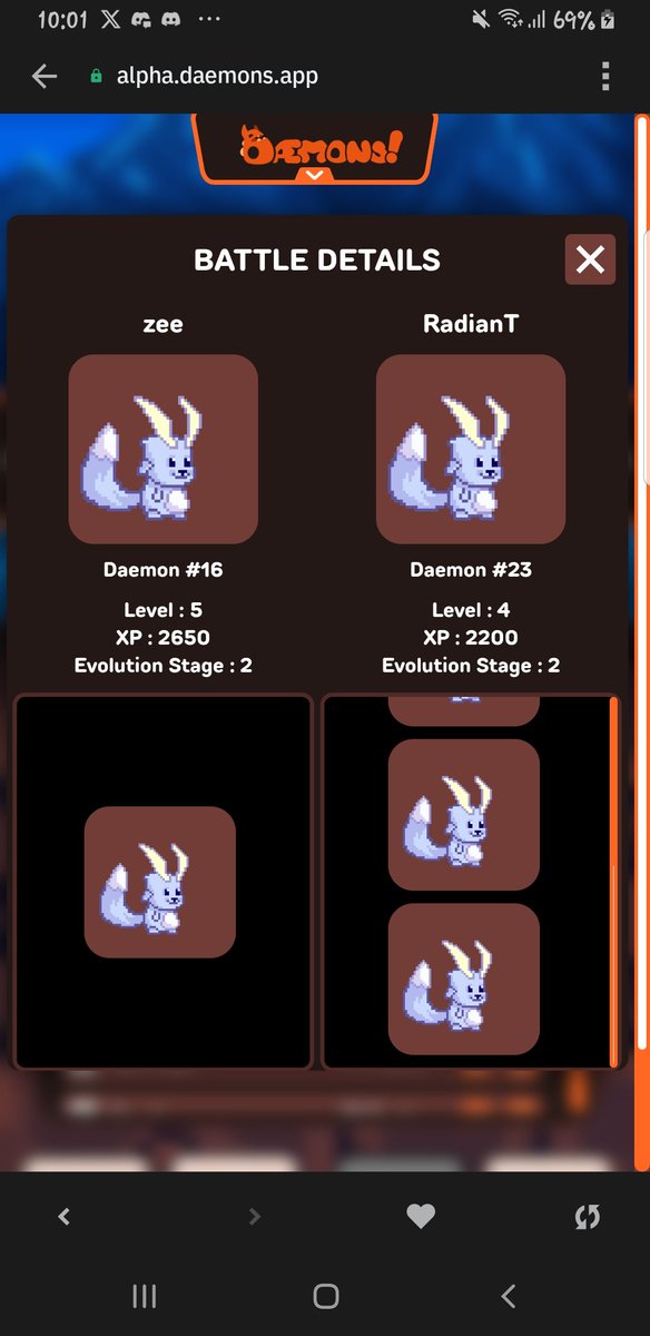 zee_eth1's tweet image. The @daemons_gamefi Open Alpha is LIVE! Dive into epic multichain PvP battles, climb leaderboards, and claim rewards. No whitelist, just chaos! Join now: April 14-17 #DaemonsGame #OpenAlpha
Join here: discord.gg/daemons