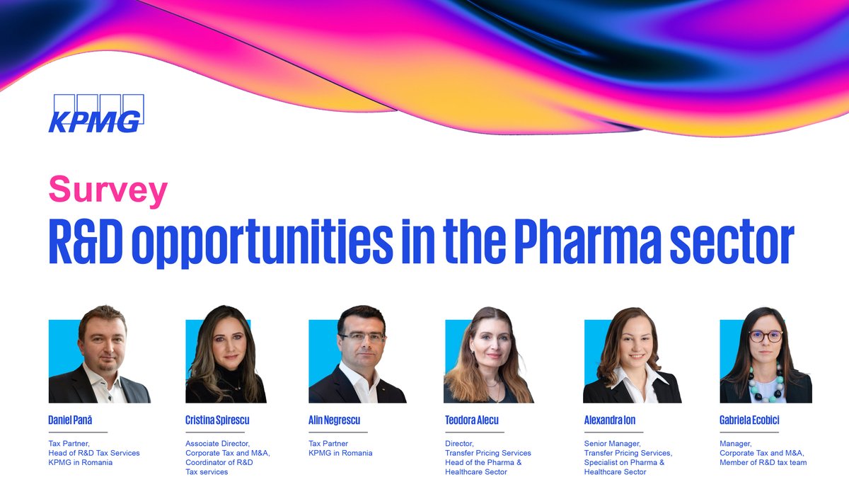 Thank you to everyone who has already participated in our survey on R&amp;D opportunities in the Pharma sector in Romania!R&amp;D tax incentives can be a game-changer for the pharma sector.If you haven’t had a chance yet, there’s still time to share your insights. research.net/r/r-d-opportun…