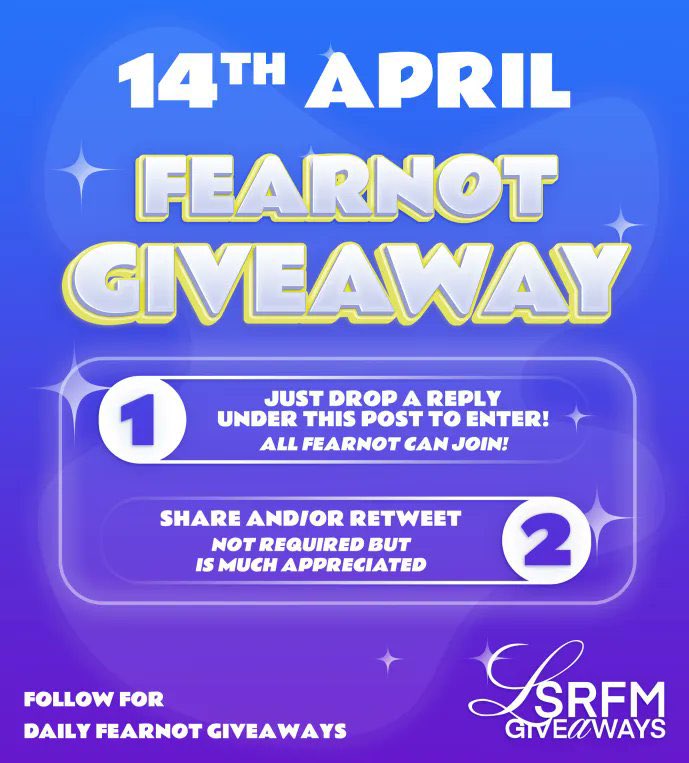 LSRFMGiveaways's tweet image. Global Giveaway for all Fearnot

Send a message or reply here or the original post to join👇

Win an Album of your choice 
Gift cards/No personal info needed

LSRFMGiveaways.carrd.co